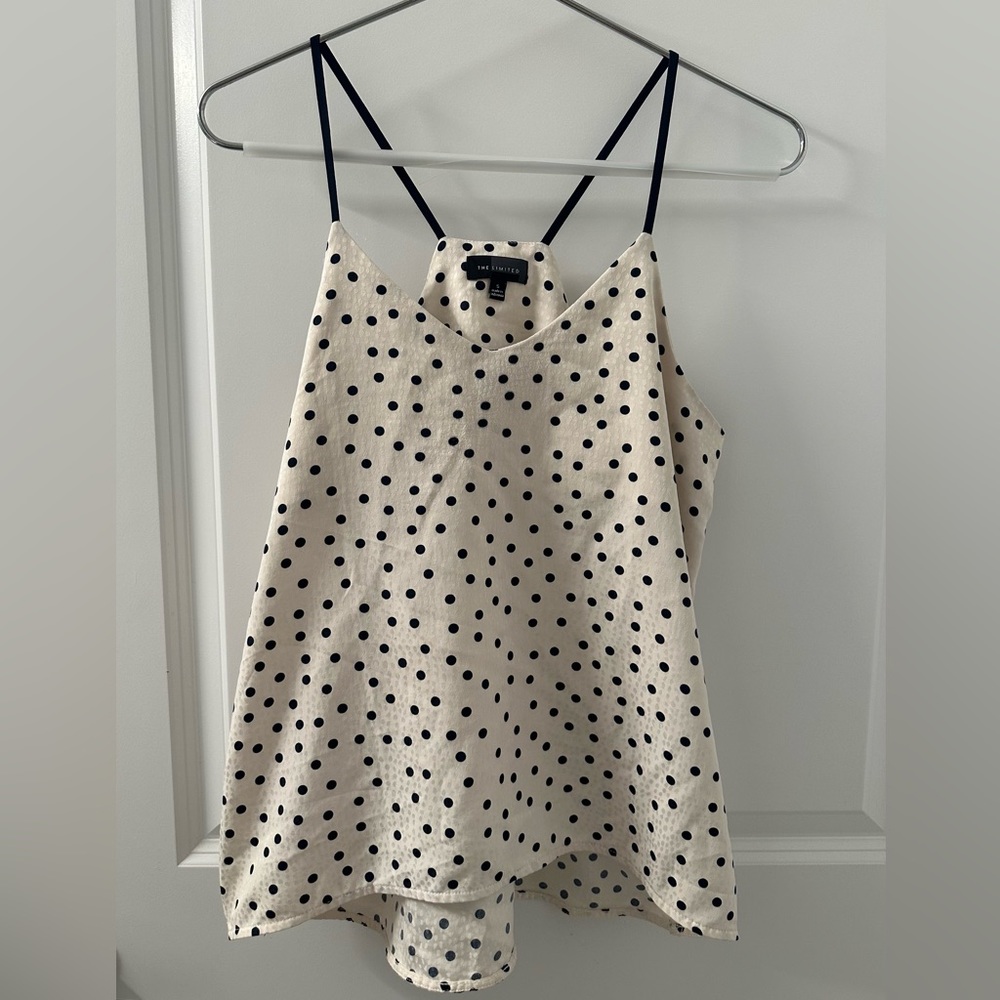 The Limited‎ Dotty Silk Blouse
